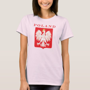 T-shirt Bouclier rouge aigle polonais