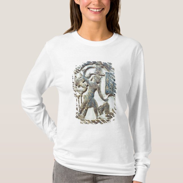 T-shirt Bouclier votif dépeignant le roi massacrant a (Devant)