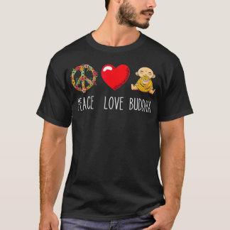 T-shirt Bouddha Amour Paix Zen Yoga Amant Mantra Bouddhist