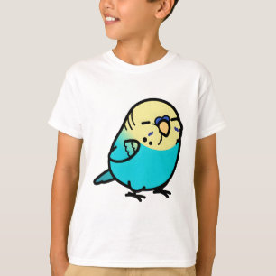 T-shirt Bouddha bleu ciel Bougie anglaise à tête jaune - M
