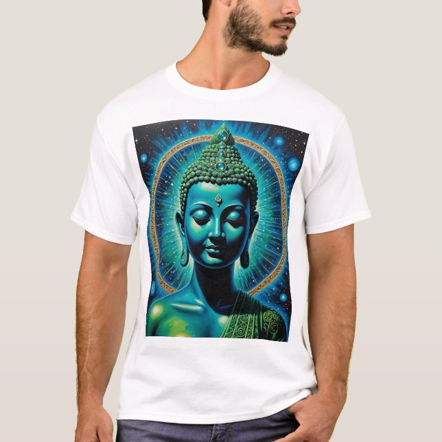 T-shirt Bouddha cosmique sacré Lumière Tee (Devant)