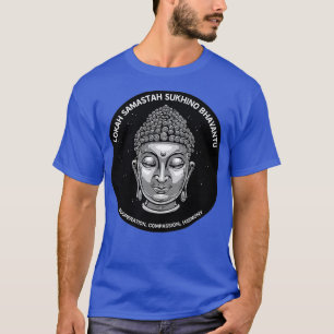 T-shirt Bouddha Dalai Lama Lokah Samastah Sukhino Bhavantu