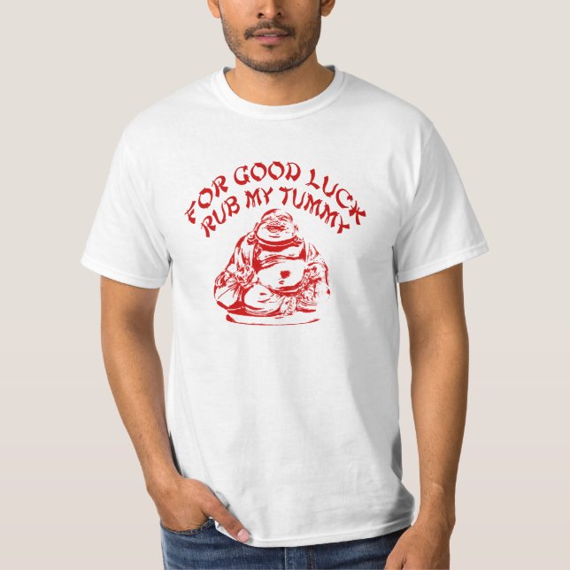 T-shirt Bouddha de bonne chance (Devant)