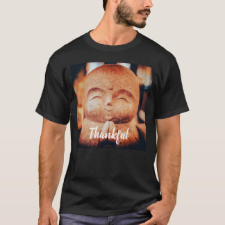T-shirt Bouddha heureux reconnaissant