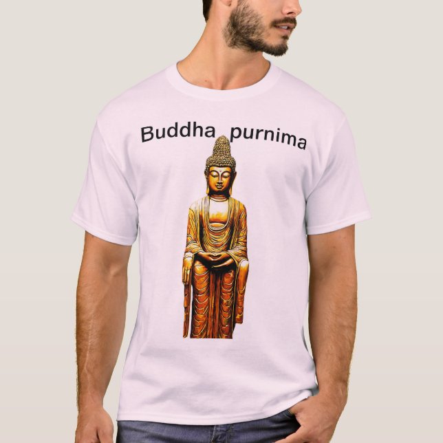 T-shirt Bouddha purnima spéciale paix intérieure. (Devant)