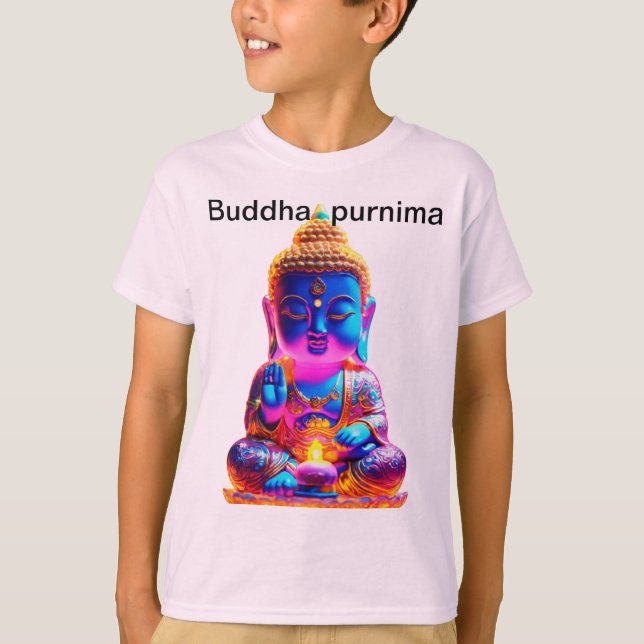 T-shirt Bouddha purnima spéciale paix intérieure. (Devant)