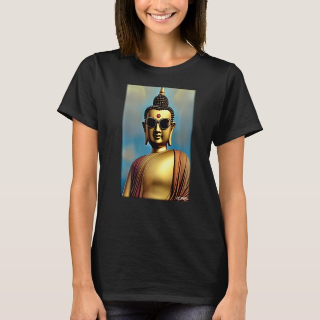 T-shirt Bouddha Siddhartha Gautama Lunettes de soleil Reli (Devant)