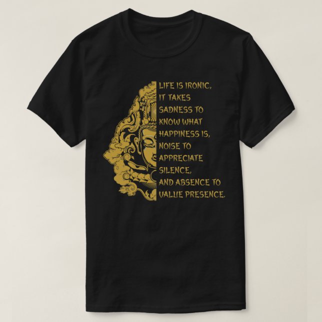 T-shirt Bouddhisme Extraordinaire Design avec Bouddha Zen  (Design devant)