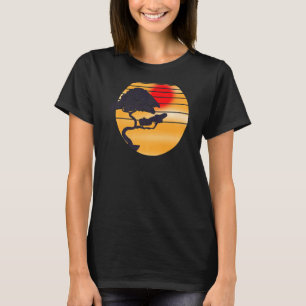 T-shirt Bouddhiste rétro Bonsai Japonais esthétique Bonsai