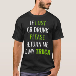 T-shirt Boue Bogging Mudding Retour au camion 