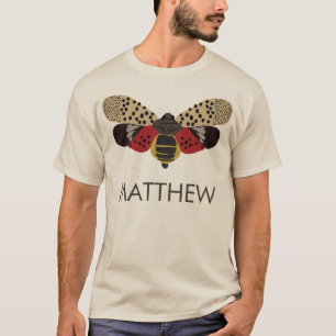 T-shirt Boug de lanternfly tacheté Personnalisé