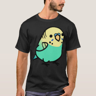 T-shirt Bougie bouddhiste bleu ciel à tête jaune