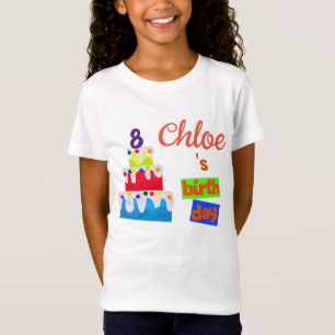 T-Shirt Bougie d'anniversaire customisée et gâteau d'anniv