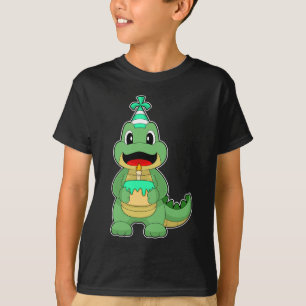 T-shirt Bougie de gâteau d'anniversaire de crocodile