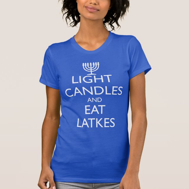 T-SHIRT BOUGIES LÉGÈRES ET MANGEZ DES LACS (Devant)