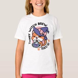 T-shirt Bouillon de sorcière tigrée – Joli design de chat