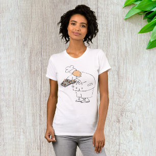 T-shirt Boulanger Patissier de Dessin Animé Drôle avec Pla