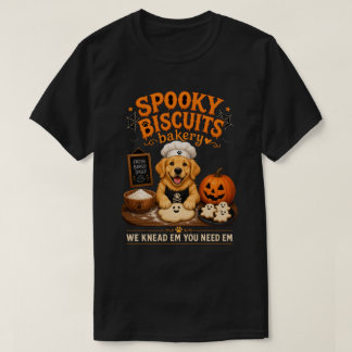 T-shirt Boulangerie Biscuits Effrayants Golden Retriever H