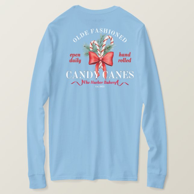 T-shirt Boulangerie de port bleu clair (Design dos)