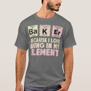 T-shirt Boulangerie Périodique de système Pun Baking