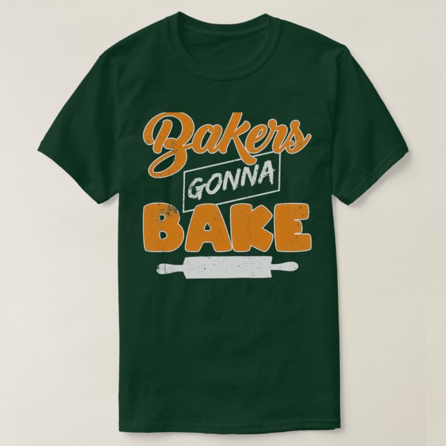 T-shirt Boulangeries amusantes de pain va Bake Design grap (Design devant)