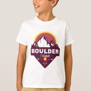 T-shirt Boulder Colorado Co Montagnes Rocheuses Randonnée
