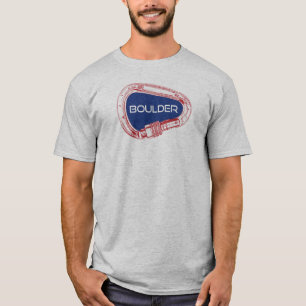 T-shirt Boulder Colorado Escalade Carabiner