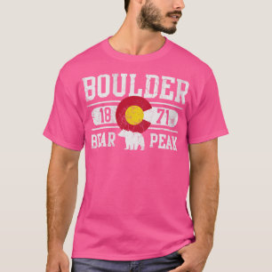 T-shirt Boulder Colorado Ours Peak Vintage Fade