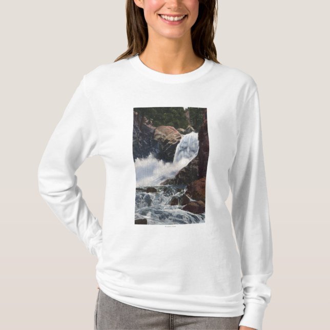 T-shirt Boulder tombe en canyon de Boulder, vue du (Devant)