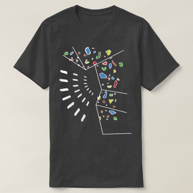 T-shirt Bouldering Escalade Wall 1 (Design devant)