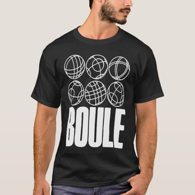 T-shirt Boule Balls For Boulder Petanque Boules Ball (Devant)