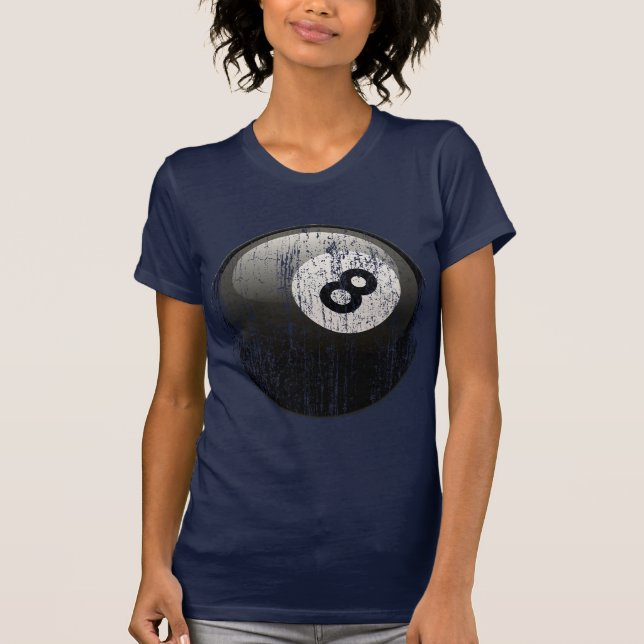 T-SHIRT BOULE DE BILLARDS DU NUMÉRO 8 - ÉRODÉE ET ÂGÉE (Devant)