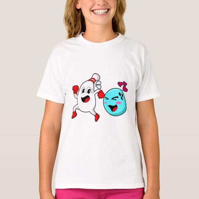 T-shirt Boule de bowling Bowling (Devant)
