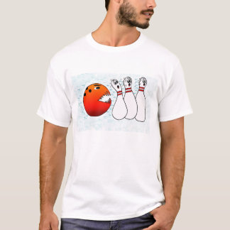 T-shirt Boule de bowling chassant des goupilles