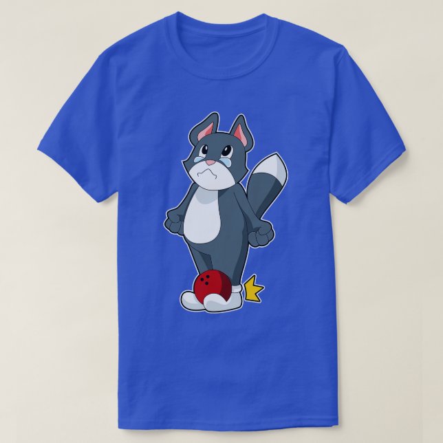 T-shirt Boule de bowling de chat (Design devant)