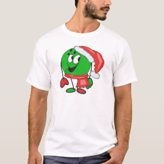 T-shirt Boule de bowling de Noël heureux utilisant un