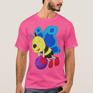 T-shirt Boule de Bowling de papillon
