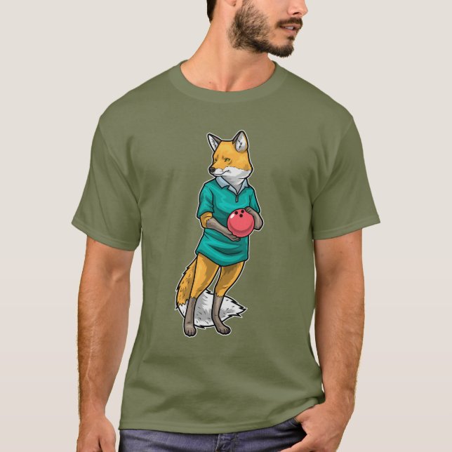 T-shirt Boule de bowling Fox Bowling (Devant)