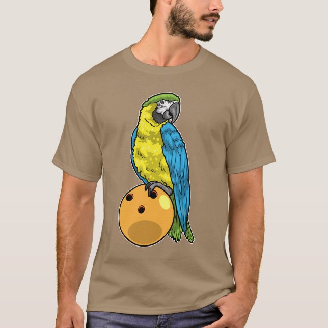 T-shirt Boule de Bowling Parrot (Devant)