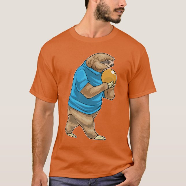 T-shirt Boule de bowling Sloth (Devant)
