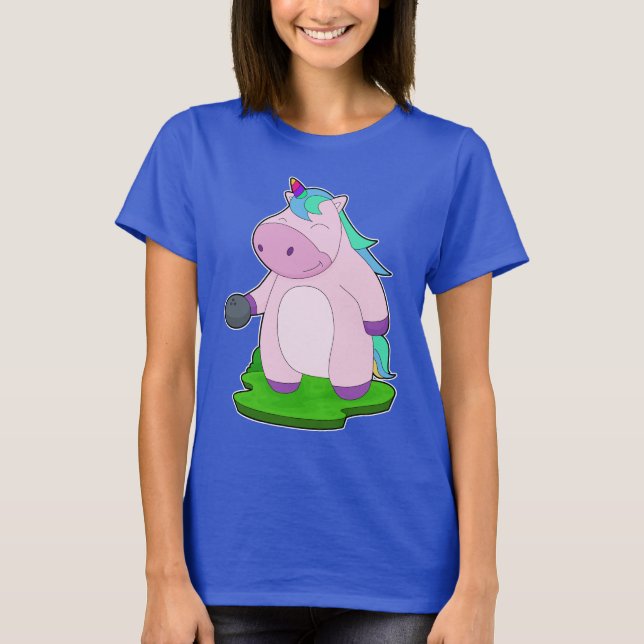 T-shirt Boule de Bowling Unicorn (Devant)