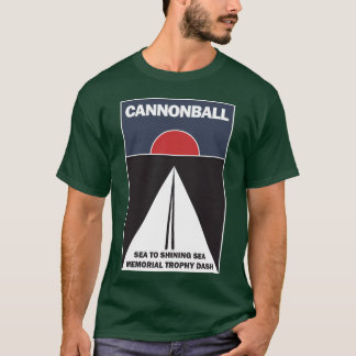 T-shirt boule de canon courir dans un cadeau de film