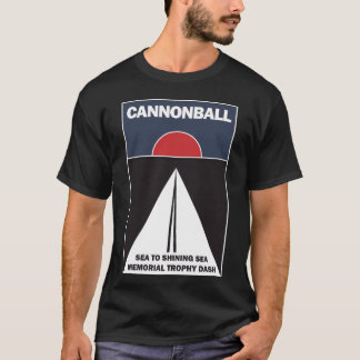 T-shirt boule de canon courir dans un cadeau de film