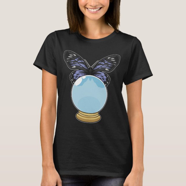 T-shirt Boule de cristal papillon (Devant)