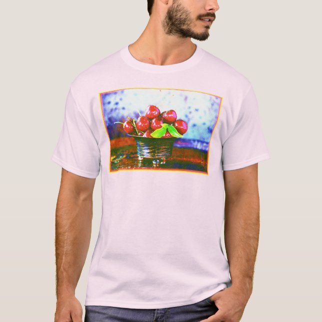 T-shirt "Boule De Fruits De Cerises" Belle Photo. Commande (Devant)