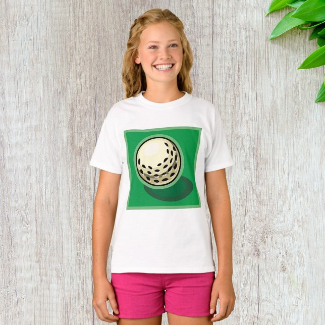 T-shirt Boule De Golf Sur Green (Créateur téléchargé)