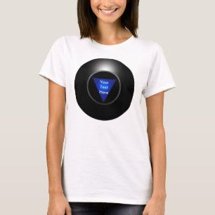 T-shirt Boule de la magie 8 - votre texte