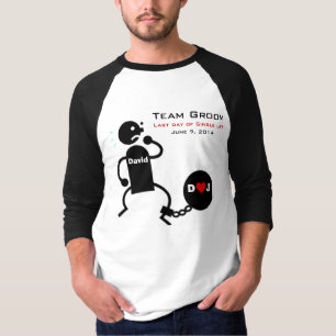 T-shirt Boule de marié d'équipe et chemise de chaîne