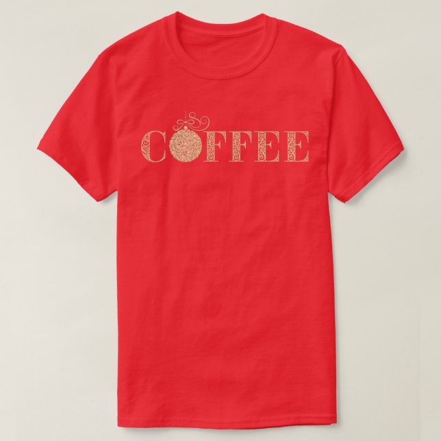 T-shirt Boule de Noël du café (Design devant)