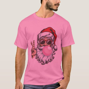 T-shirt Boule de Noël Retro Père Noël Vintage